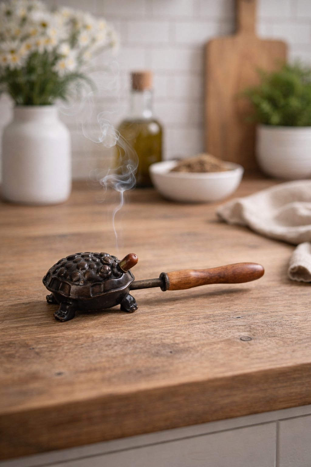 Metal Iron Burner – Compact Incense & Loban Holder