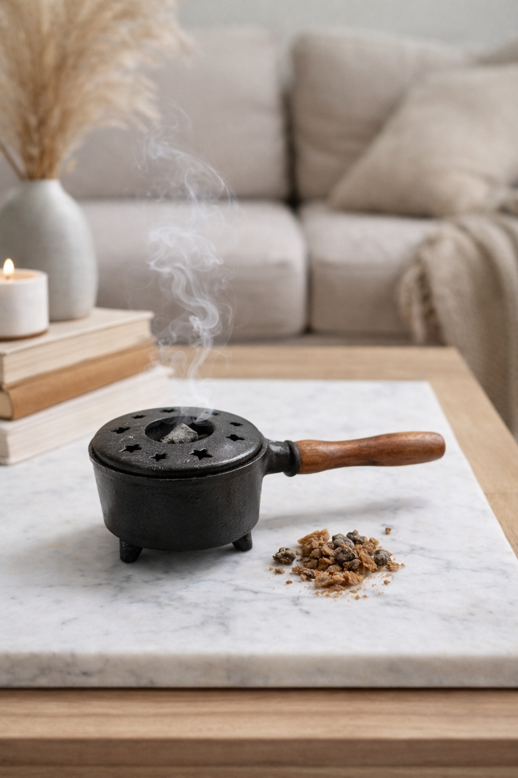 Metal Cauldron Incense Burner – Cast Iron Ritual Burner