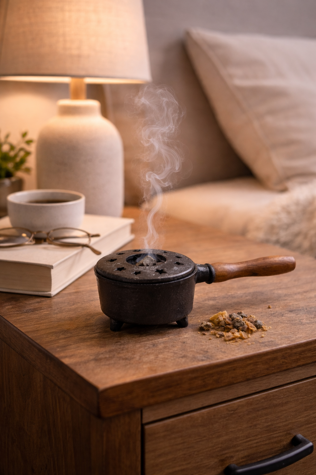 Metal Cauldron Incense Burner – Cast Iron Ritual Burner