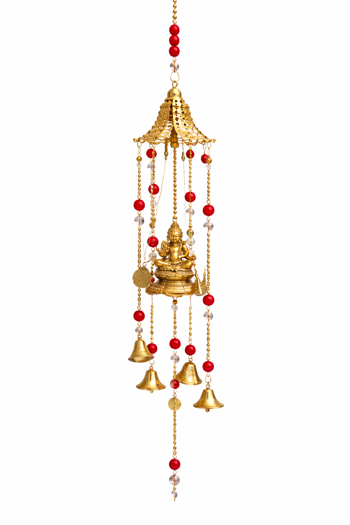 Brass Krishna Jhoomer Windchime for Home & Office Decor