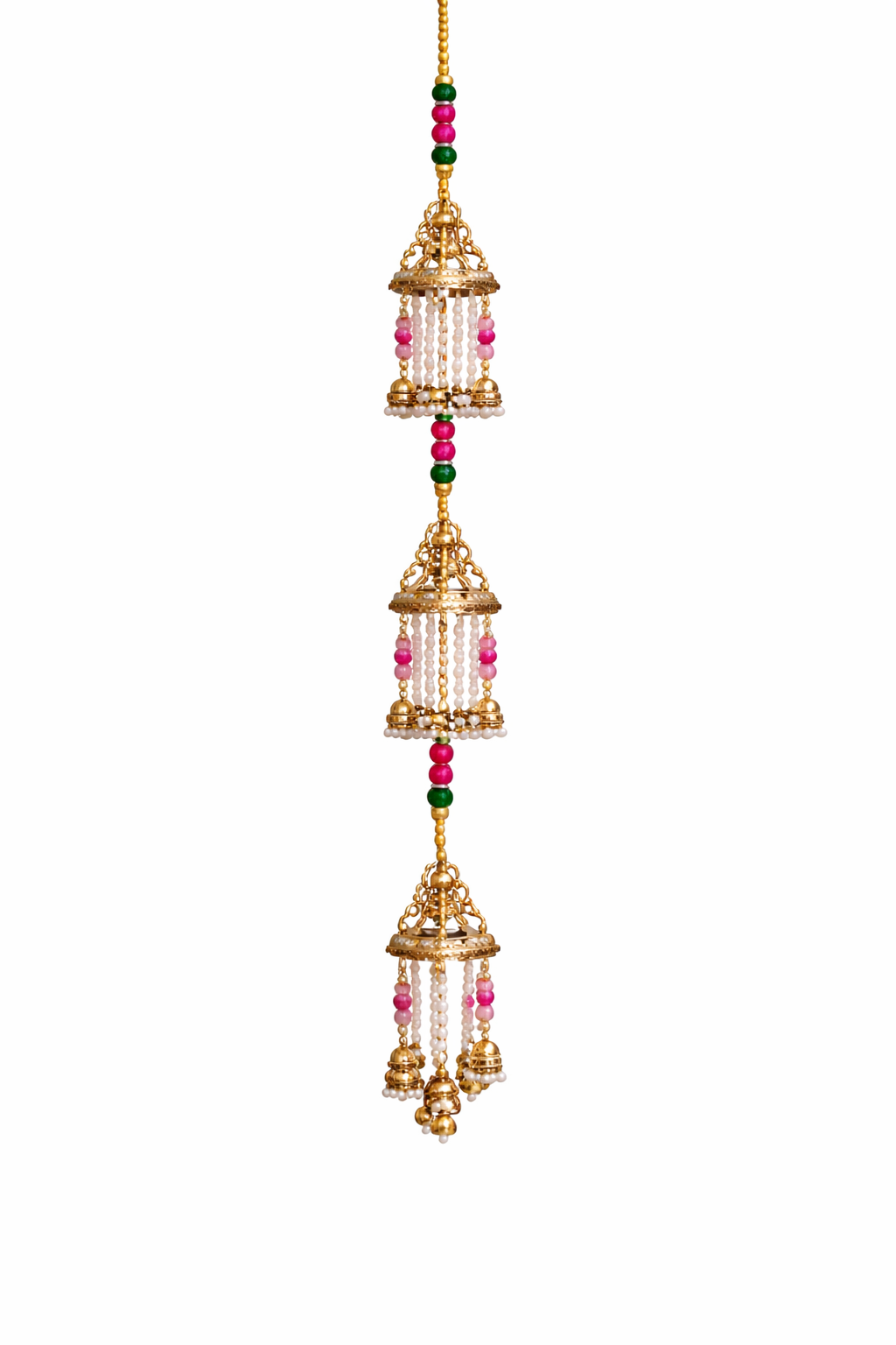 Brass Triple Krishna Windchime for Vastu & Spiritual Decor