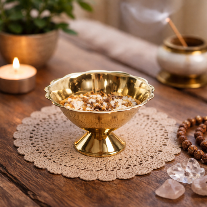 Brass Akhand Jyot Deepak for Home & Temple