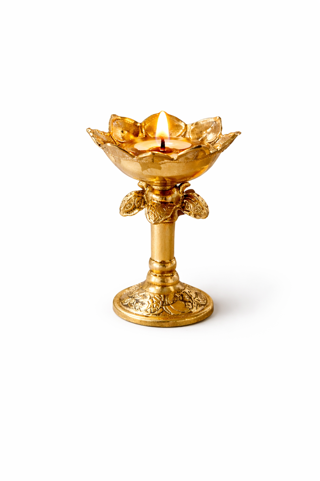 Brass Akhand Jyot Deepak for Home Mandir