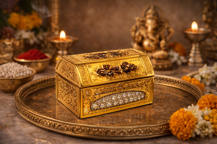 Wooden Incense Cone Burner Box for Pooja & Home
