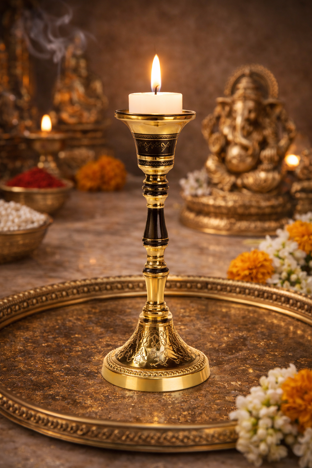 Modern Aluminium Candle Holder for Gifting