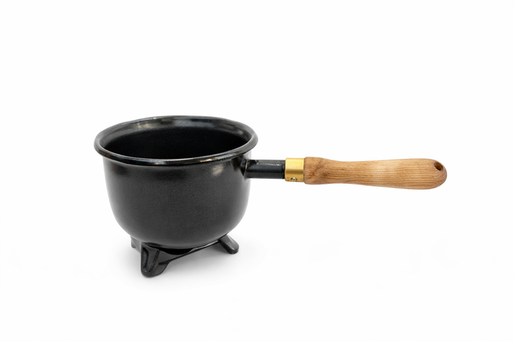 Iron Incense Burner with Handle for Pooja Use