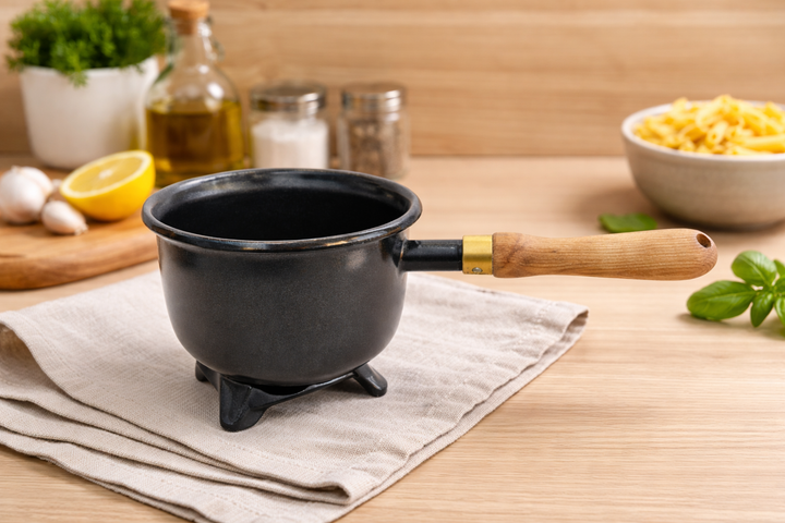 Iron Incense Burner with Handle for Pooja Use