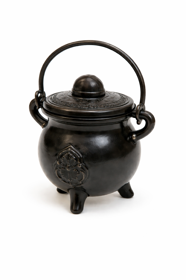 Cast Metal Celtic Cauldron Burner for Ritual Use