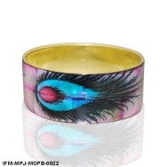 Handcrafted Ocellus Rage Carmine Rose & Pearl Fashion Bangle