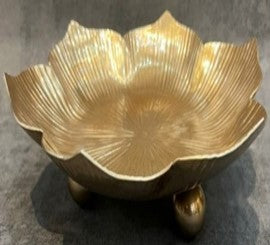 Handcrafted Aluminium Lotus Urli Bowl for Home Décor