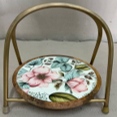 Elegant Floral Design Multipurpose Iron Stand 9 Inch