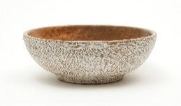 Wooden Carved Crush Bowl | Handcrafted Rustic Tabletop Décor