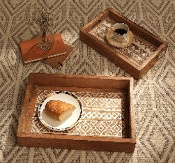Traditional Wooden Carved Tray