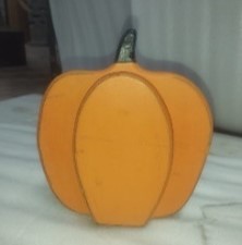 Wooden Pumpkin Carving Decorative Accent for Interiors