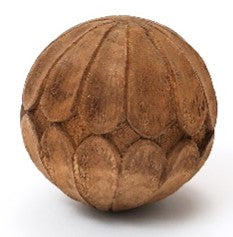 Hand-Carved Wooden Decorative Ball Home Décor
