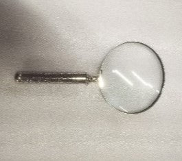 Collins Metal Handle Round Magnifying Glass for Office & Study