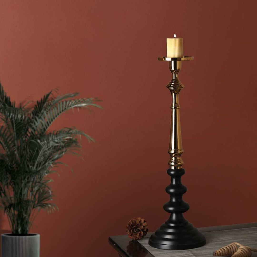 Lydia Pillar Candle Holder| Majestic Candle Holder for Stylish Ambiance