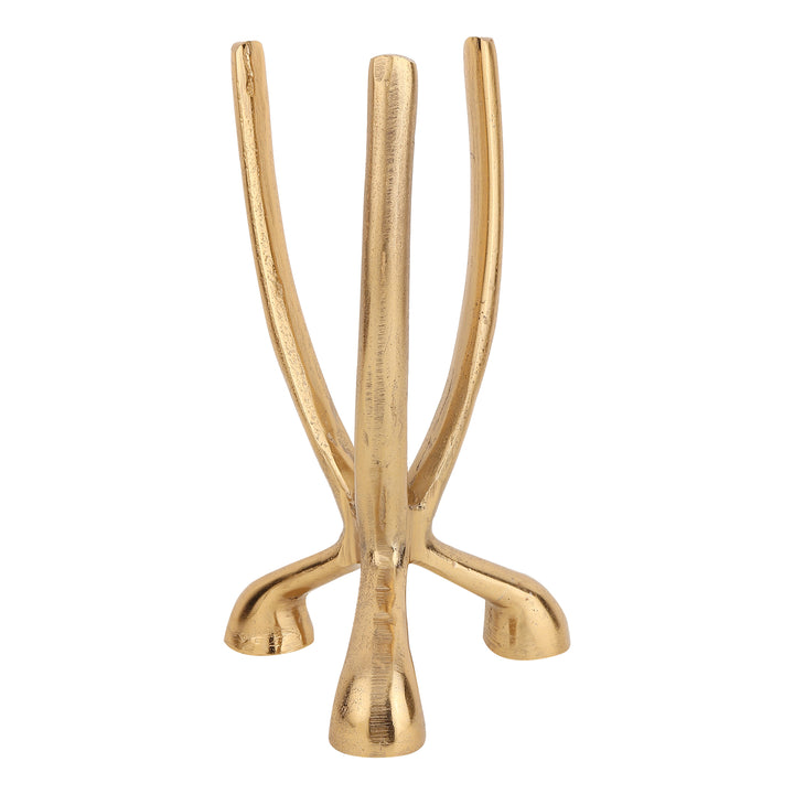 Trifecta Geometric Candle Art | Black/Gold Holders for Contemporary Glow