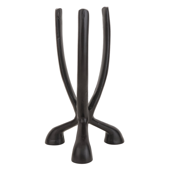 Trifecta Black/Gold Candle Trio | Geometric Holders for Modern Ambiance