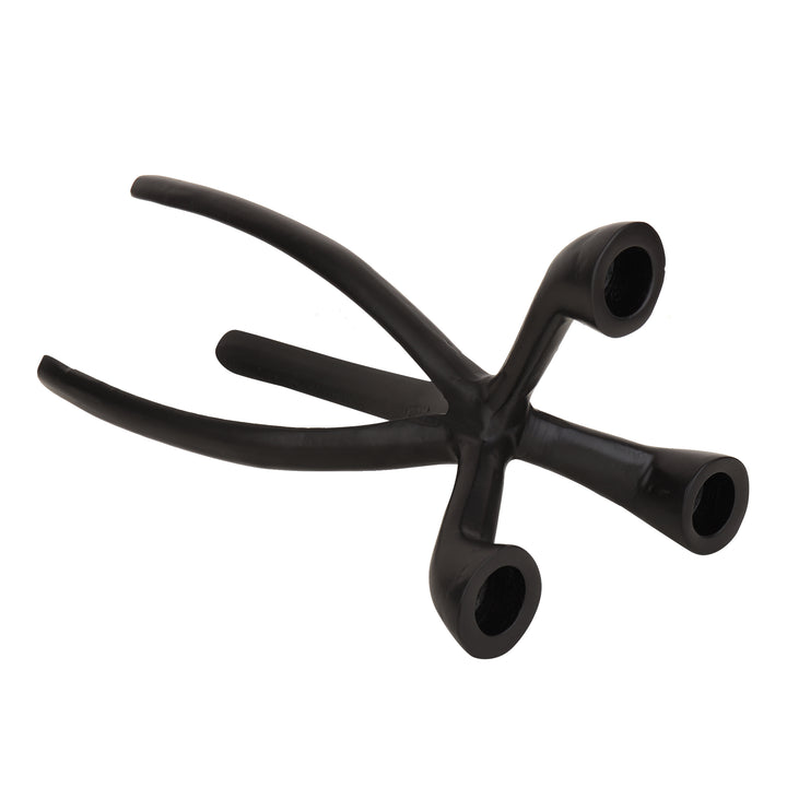 Trifecta Black/Gold Candle Trio | Geometric Holders for Modern Ambiance