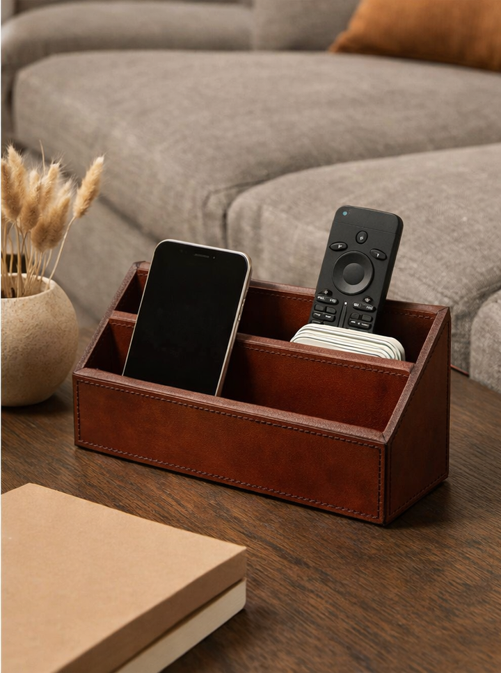 Expobazaar Leather Desk Letter Organiser