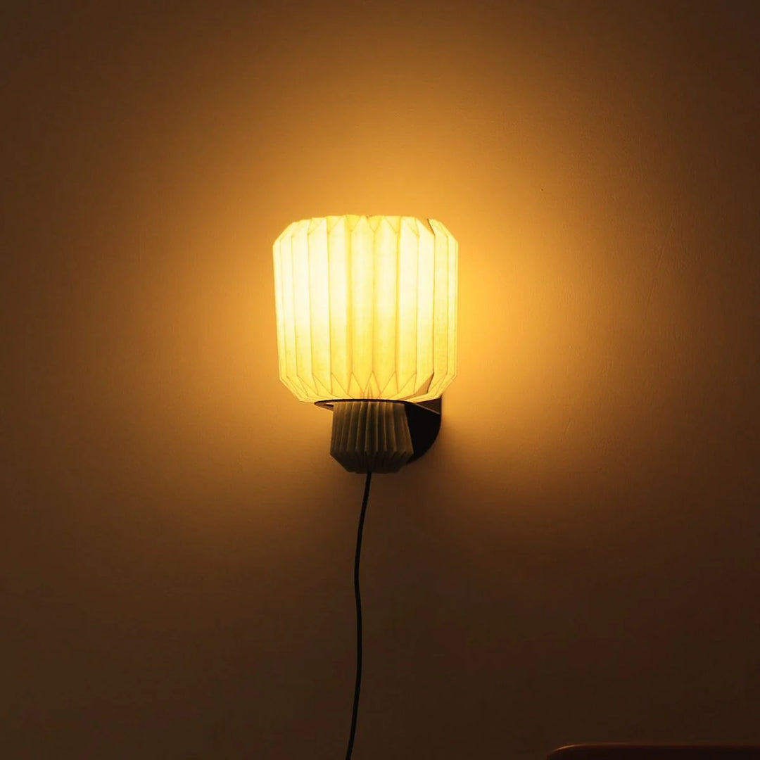 Expobazaar Lumi Fold Sconce Linen Wall Lamp