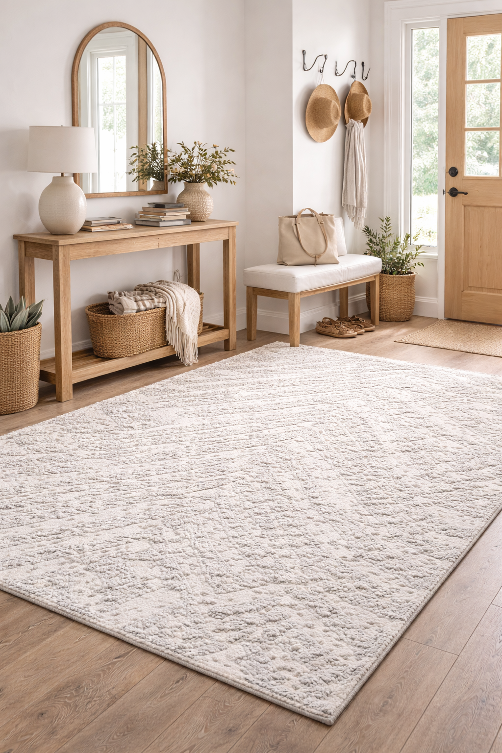aac Hand-Knotted Wool Rug - Premium Natural Wool