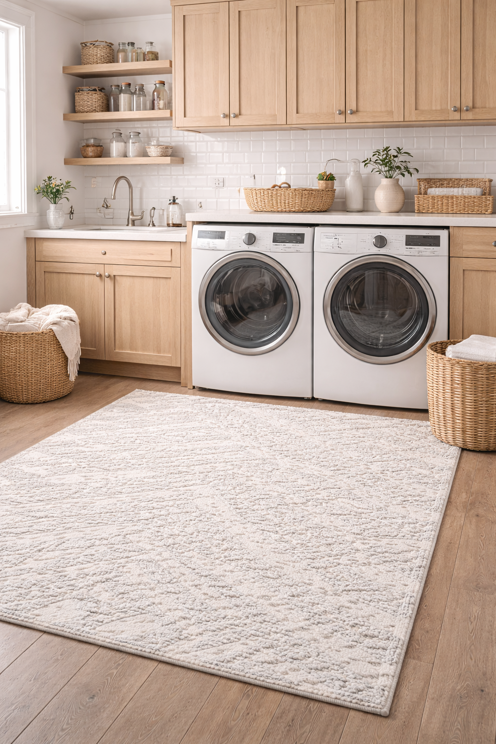 aac Hand-Knotted Wool Rug - Premium Natural Wool