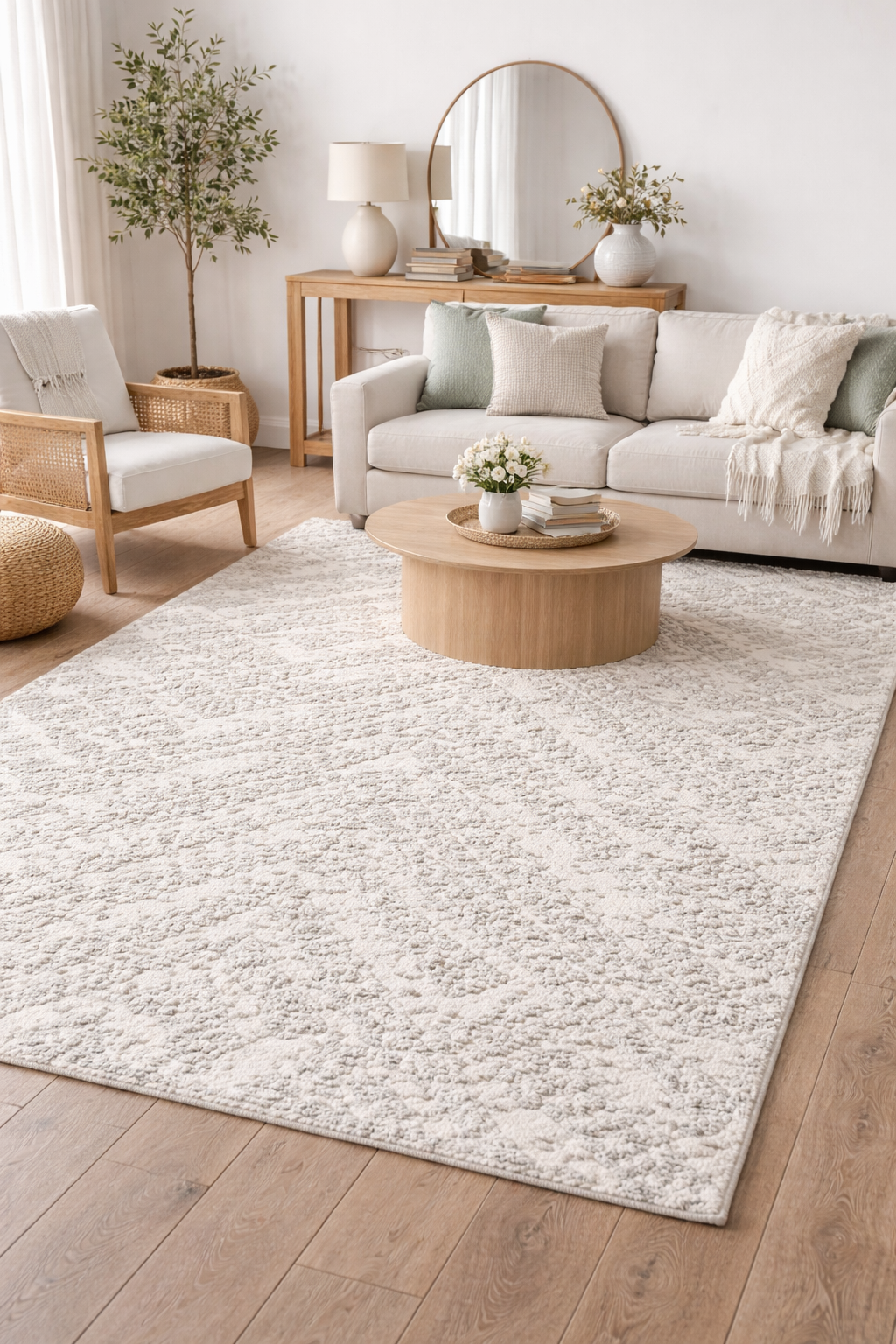 aac Hand-Knotted Wool Rug - Premium Natural Wool
