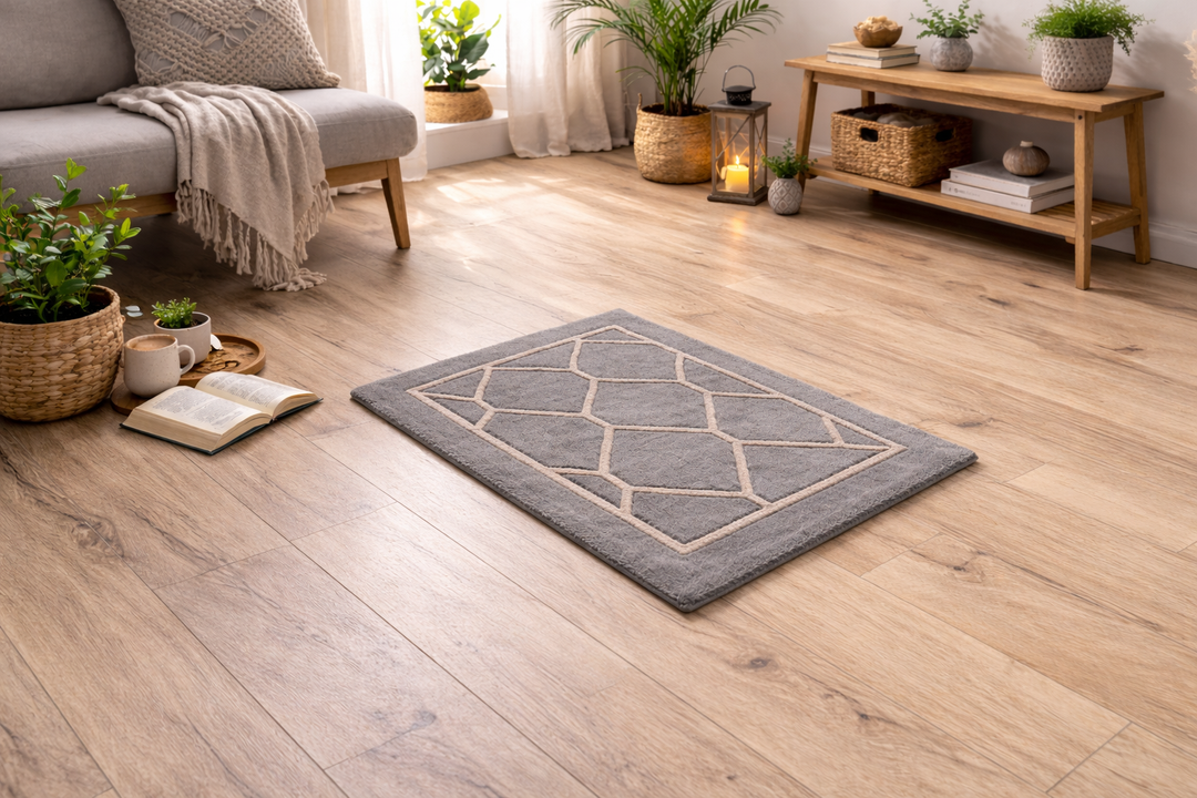 Trellis Tapestry Hand-Tufted Wool Viscose Door Mat