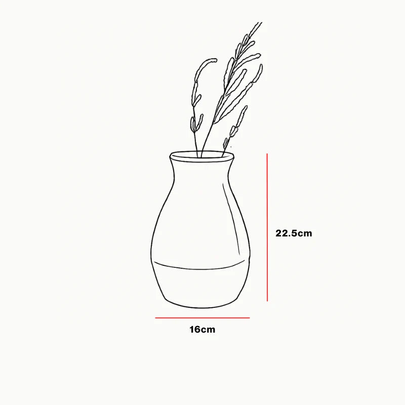 Expobazaar Paper Mache Vase Off White