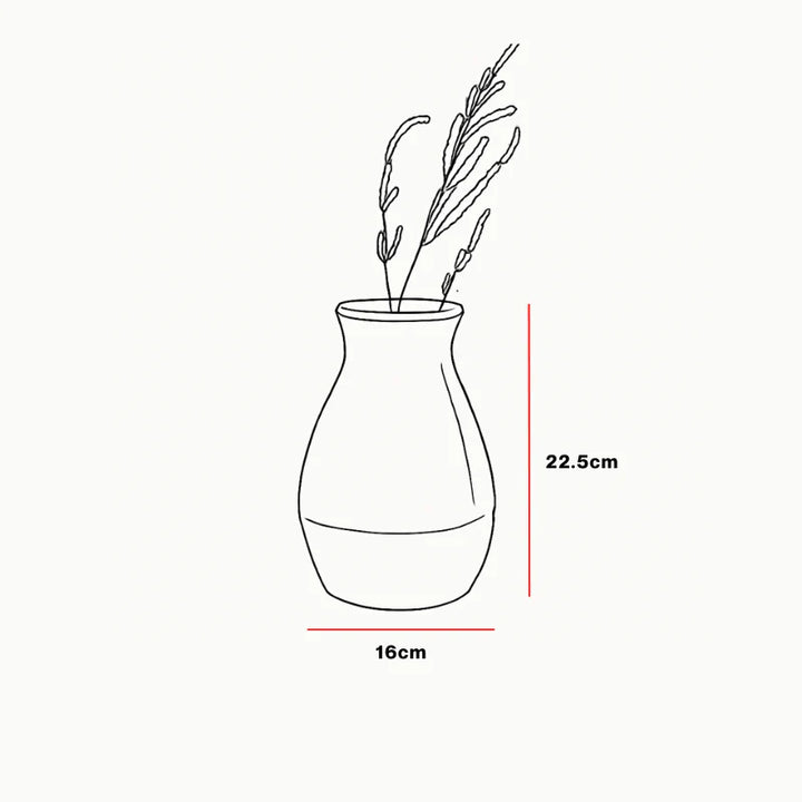 Expobazaar Paper Mache Vase Off White