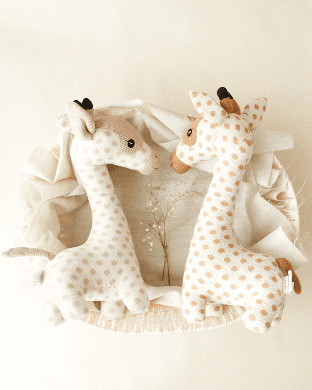 Polka Dotted Giraffe Soft Cuddle Toy for Babies