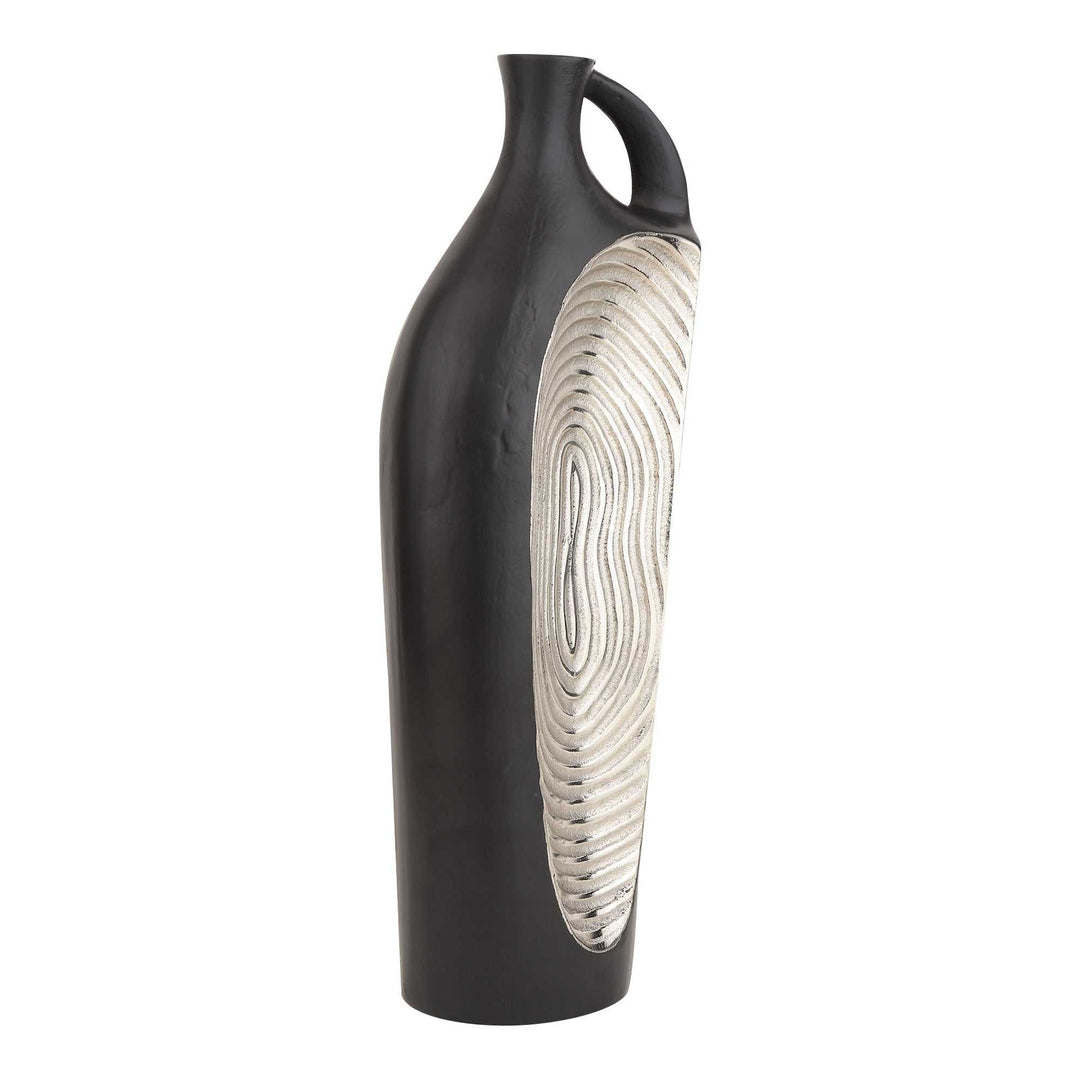 Alloy Art Avant-Garde Vase | Bold Metal Vase for Contemporary Florals
