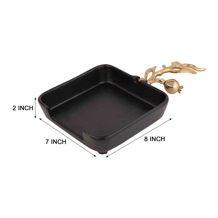Leafy Black Gold Tissue Haven | Nature-Inspired Organizer for Any Space