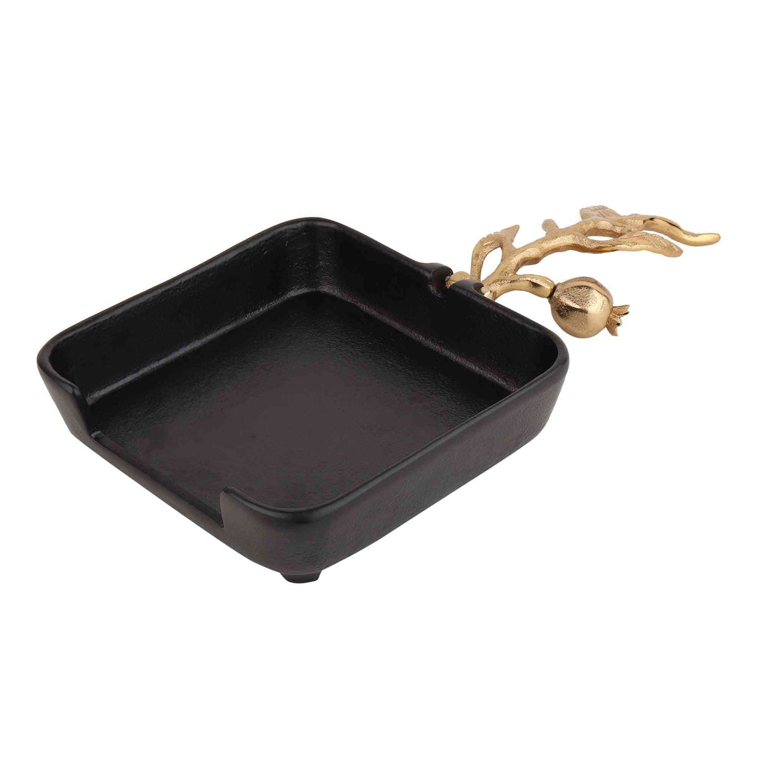 Leafy Black Gold Tissue Haven | Nature-Inspired Organizer for Any Space