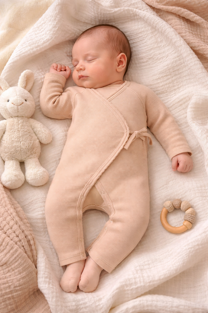 Cozy Baby Jumper for 0-6 Months in Soft Knit Cotton