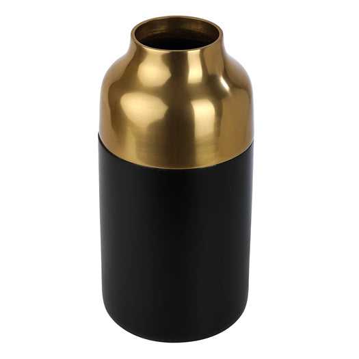 Deidra Petite Cylindrical Vase | Compact Brass Vase for Delicate Blooms
