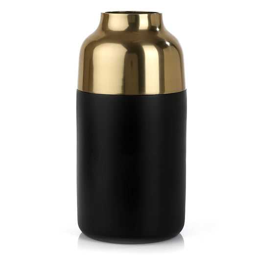 Deidra Cylindrical Grace Vase | Sleek Brass Vase for Modern Florals