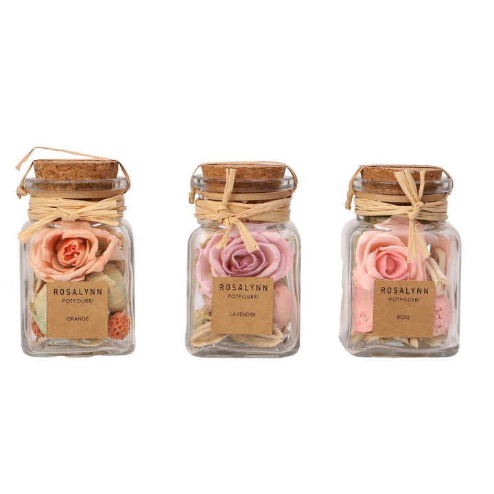 Lea Pastel Lilac Potpourri | Fusia/Lavender/Peach Set for Floral Charm