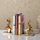 Rustic Deer Antler Bookend for Shelves