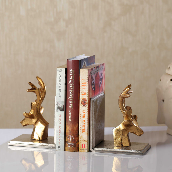 Deer Antler Nature Bookend | Rustic Antler Accent for Cozy Decor