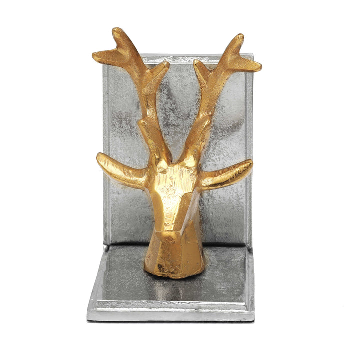 Deer Antler Nature Bookend | Rustic Antler Accent for Cozy Decor