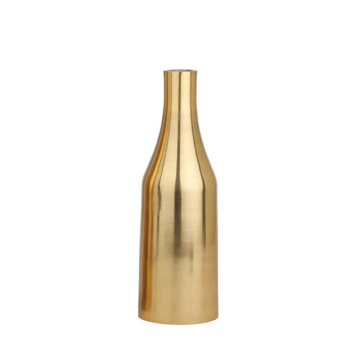 Champagne Bottle Petite Vase | Small Enameled Vase for Festive Charm