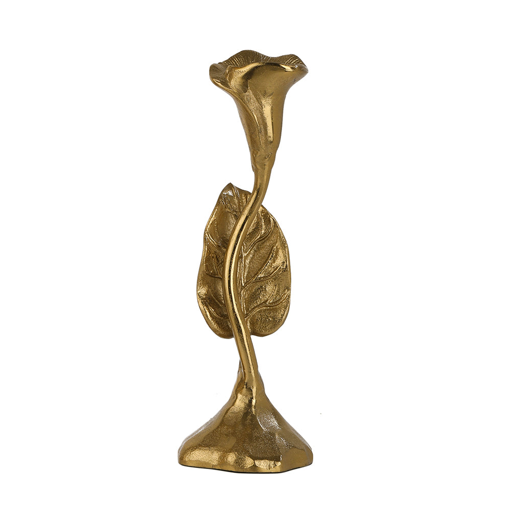 Jules Petite Gold Candle Glow | Delicate Candle Holder for Intimate Ambiance