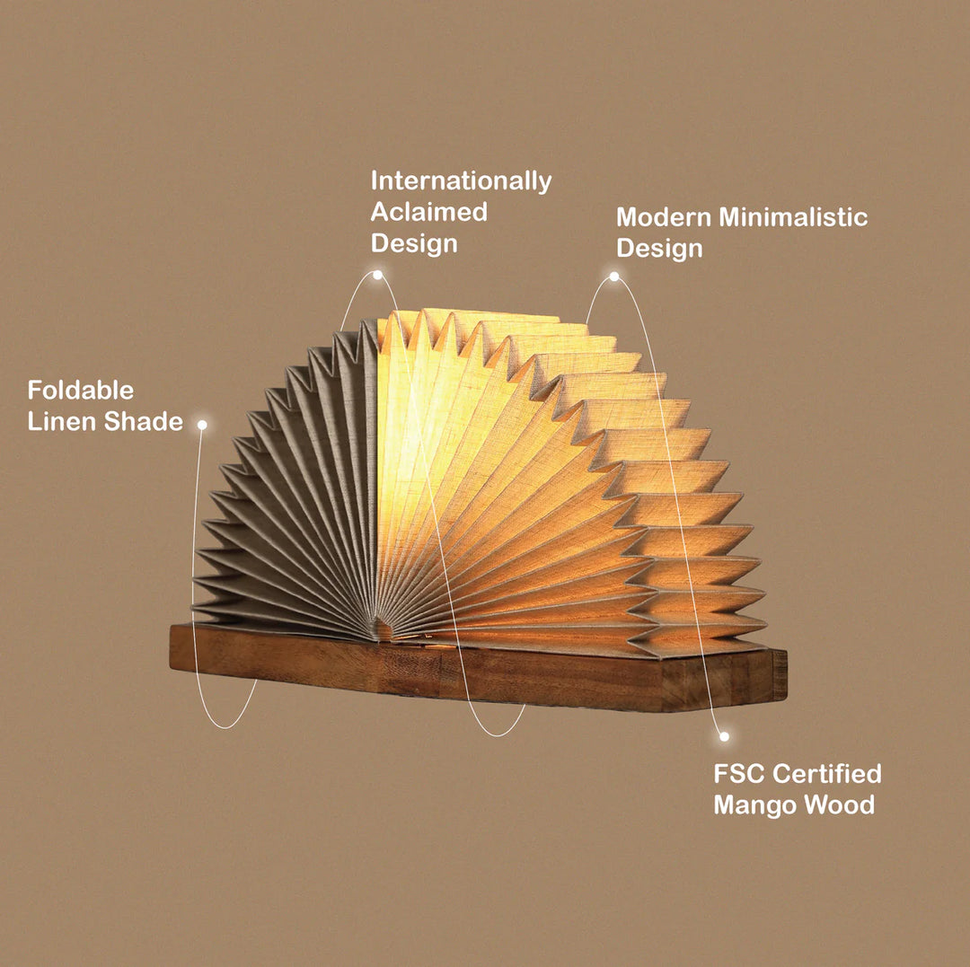Expobazaar Linen Book Table Lamp