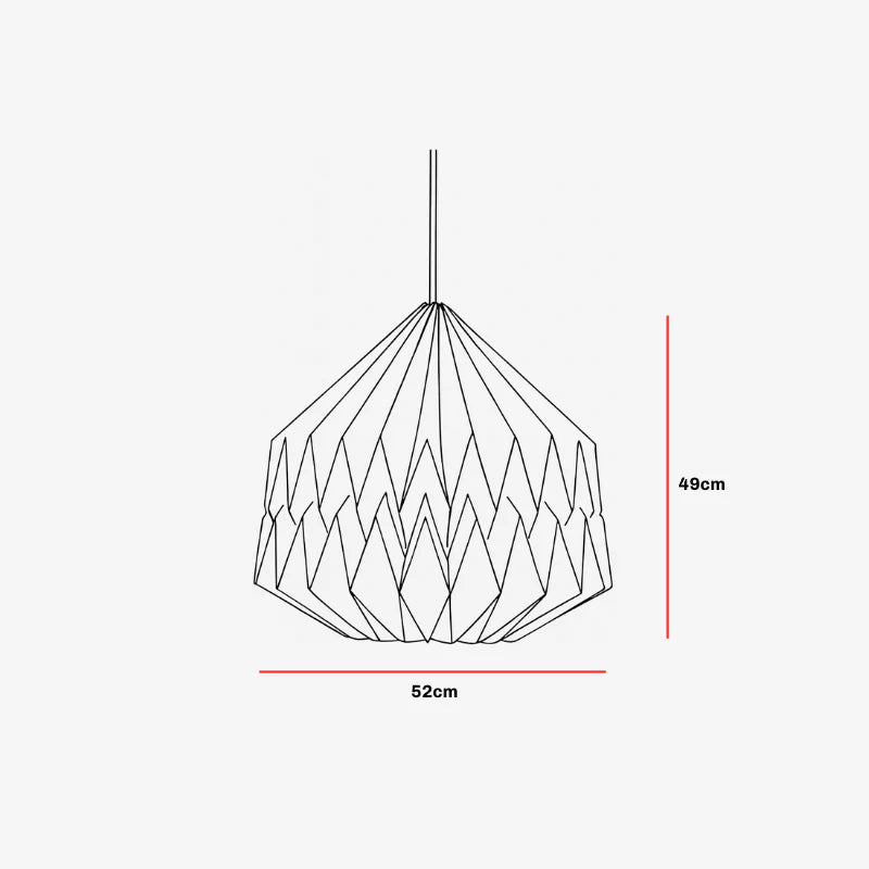 Expobazaar Big Pleat Linen Pendant Lamp