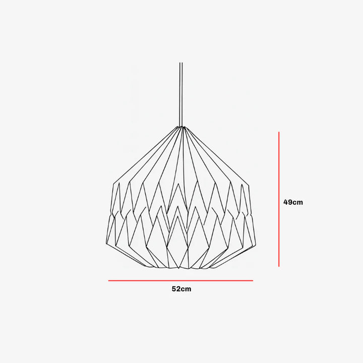 Expobazaar Big Pleat Linen Pendant Lamp