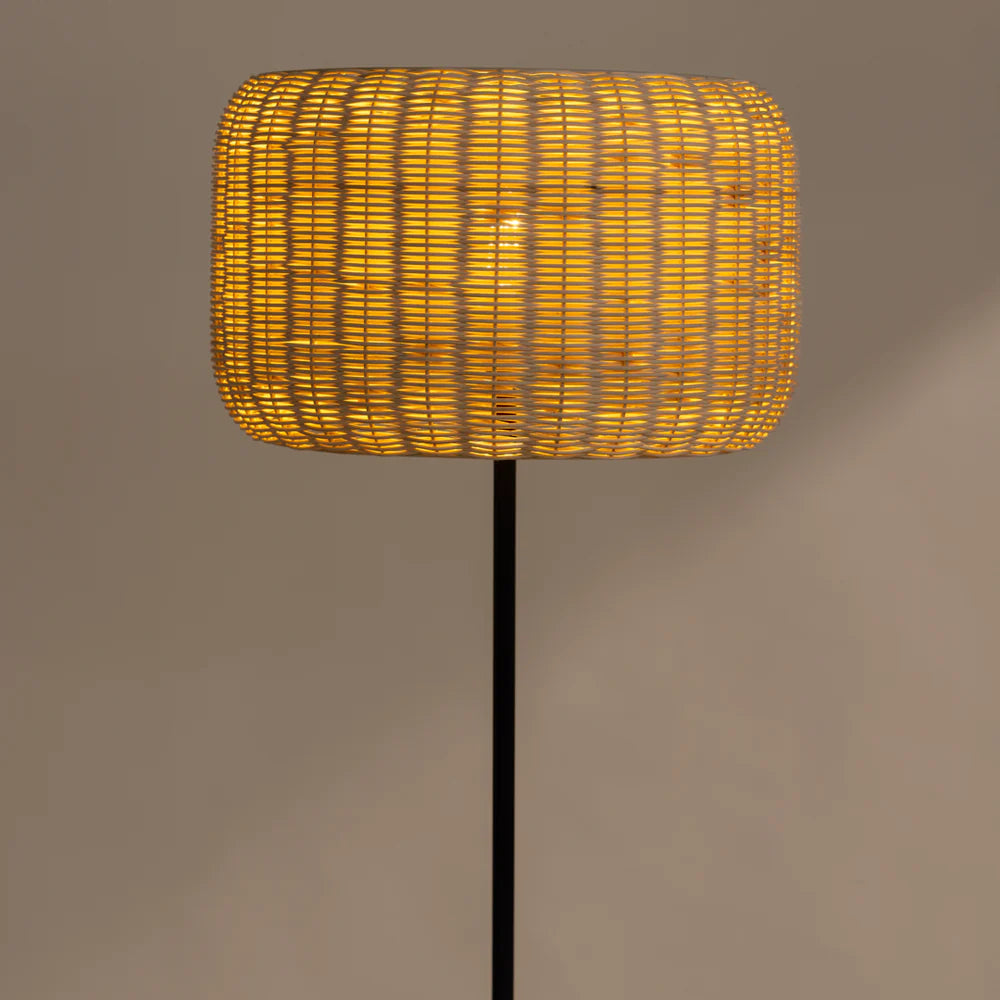 Expobazaar Bird's Nest Rattan Floor Lamp