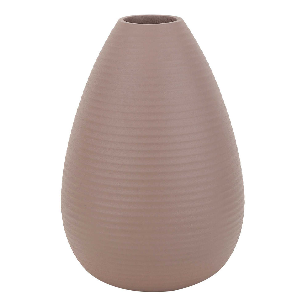 Klova Blush Pink Ceramic Vase | Delicate Pink Vase for Romantic Decor